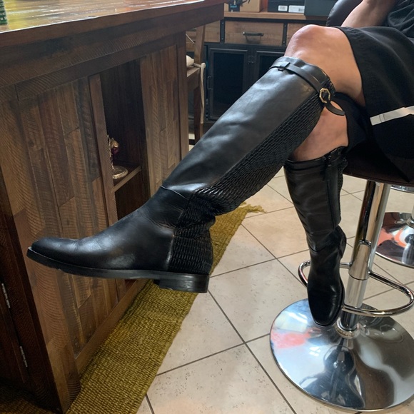 Cole Haan Leather knee-high boots. Well crafted. - Picture 2 of 4
